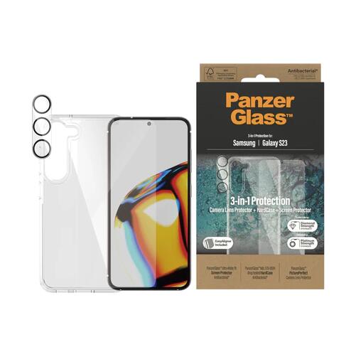 PanzerGlass 3-in-1 Schutzset für Samsung Galaxy S23 PanzerGlass 3-in-1 Schutzset für Samsung Galaxy S23